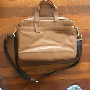 Coach leather briefcase bag